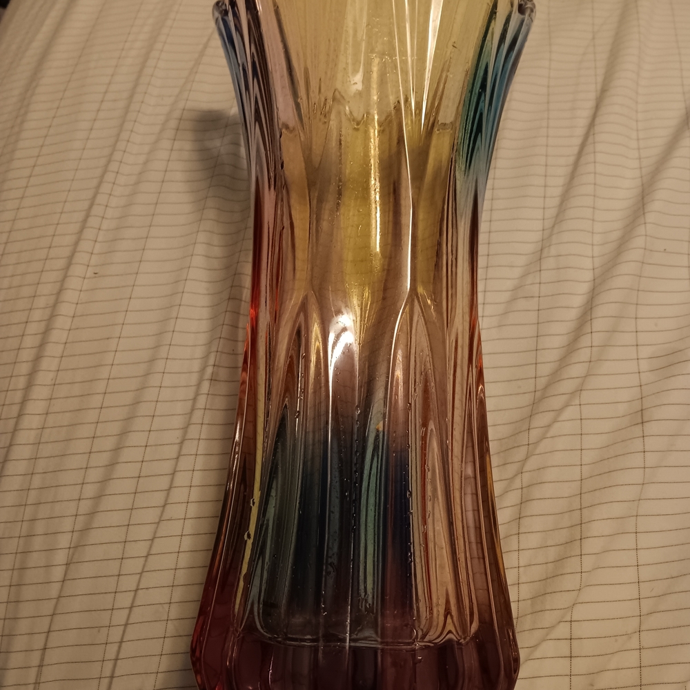 Multicolor Glass Vase